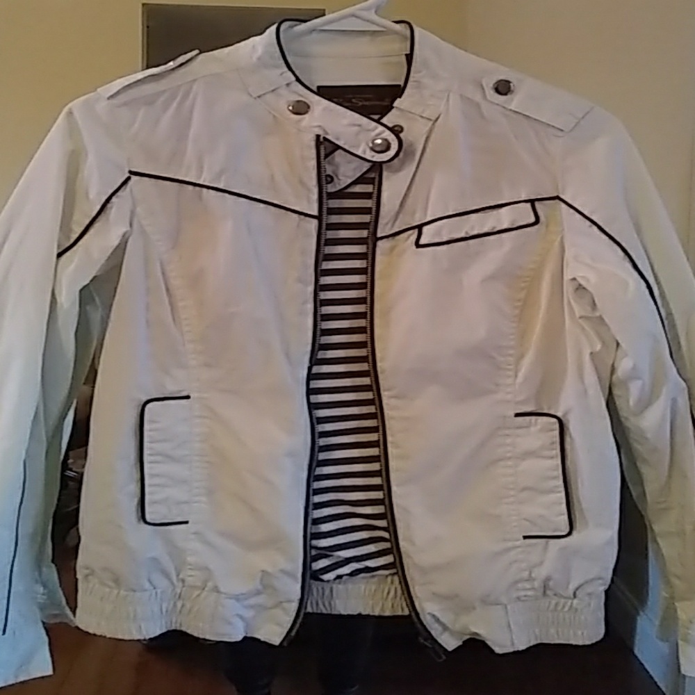 Ben Sherman moto jacket white xs xsmall